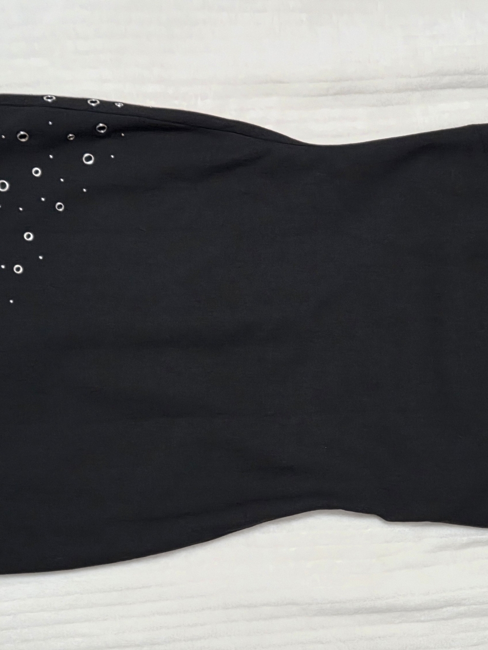 Elizabeth and James Black Grommet Studded Sleeveless Halter Dress Size 6 - TLC - Picture 5 of 9